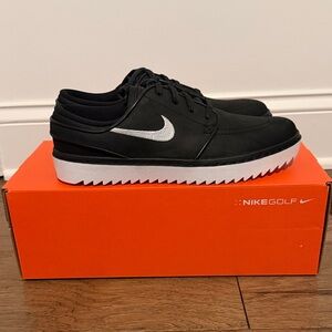 NWT Men’s Nike Janoski G Black/White Spikeless Golf Shoes